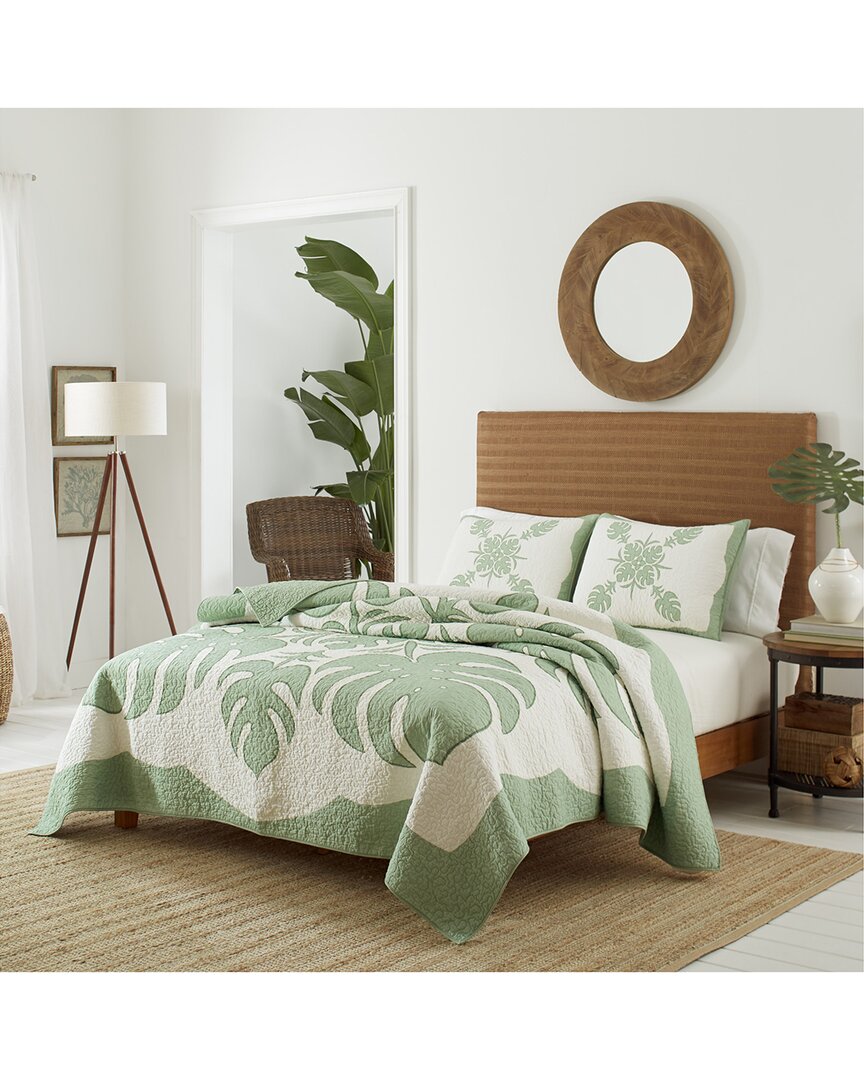 Tommy Bahama Molokai Cotton Quilt In Green