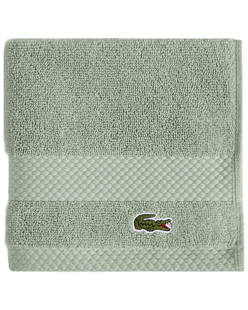 Lacoste Heritage Antimicrobial Wash Towel In Green