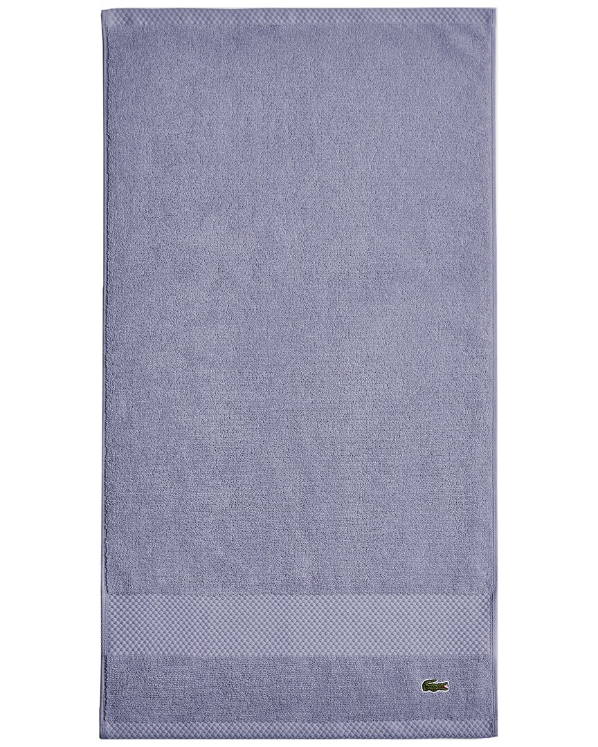 Lacoste Heritage Antimicrobial Hand Towel In Blue