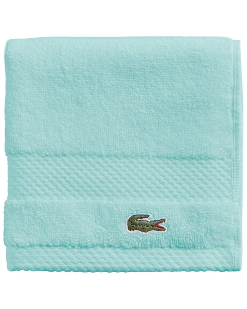 Lacoste Heritage Antimicrobial Wash Towel In Mint