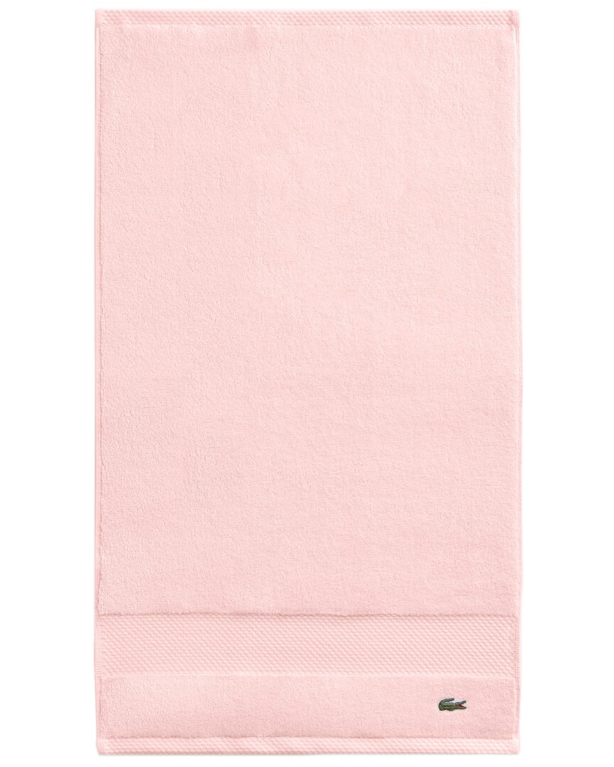 Lacoste Heritage Antimicrobial Hand Towel In Pink