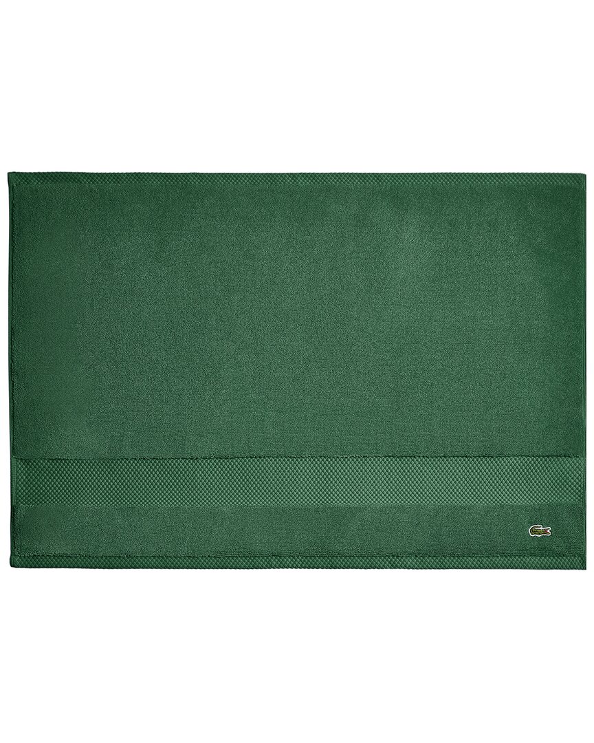 Lacoste Heritage Antimicrobial Bath Mat In Green