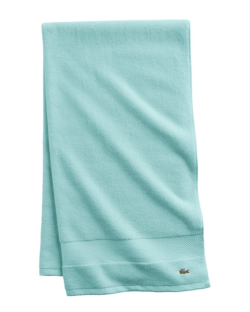 Lacoste Heritage Antimicrobial Bath Sheet In Mint