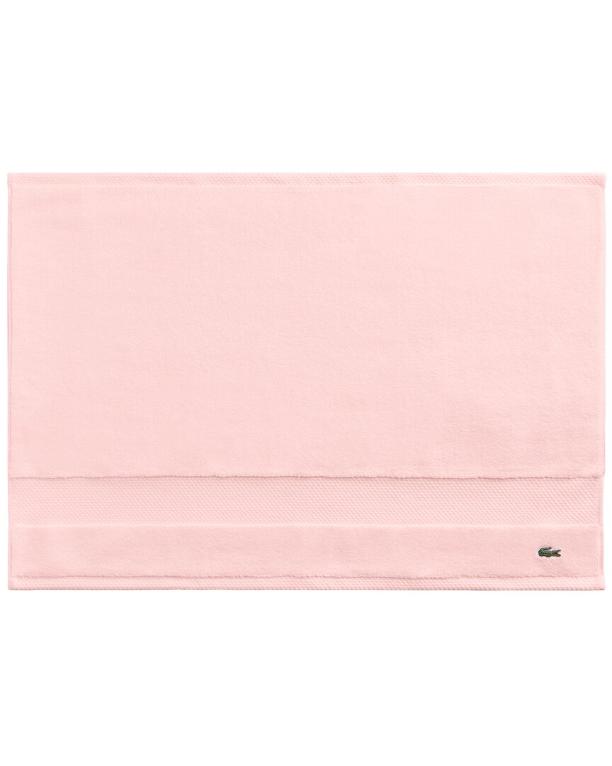 Lacoste Heritage Antimicrobial Bath Mat In Pink