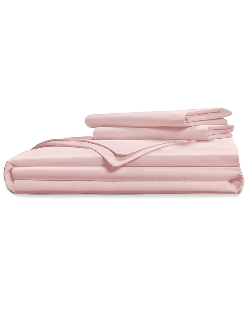 Shop Pillow Gal Luxe Soft & Smooth 100% Tencel Duvet Cover Set In Pink