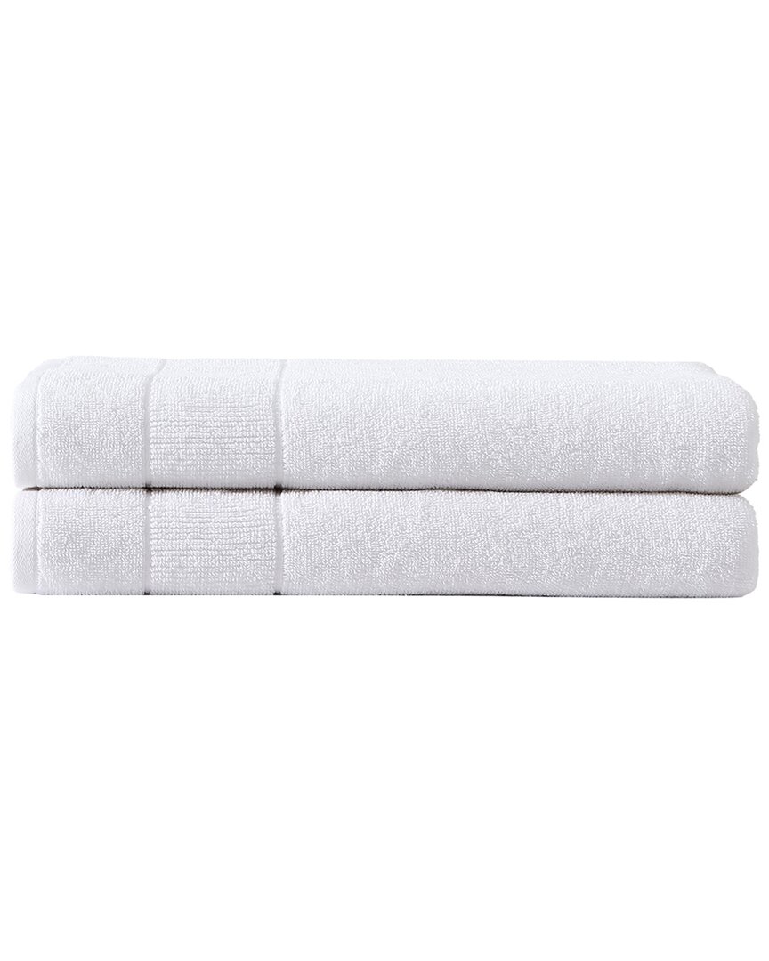 Tommy Bahama Island Retreat Cotton Terry 2pc Towel Set In White