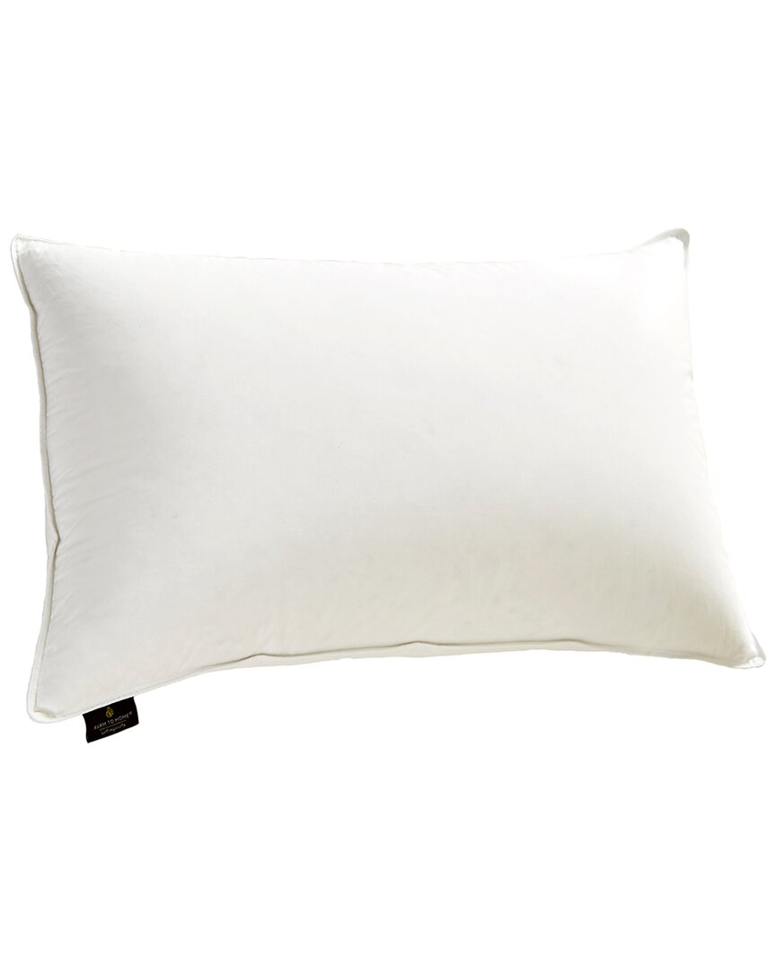 Farm To Home Organic Medium Firm Down Pillow In White