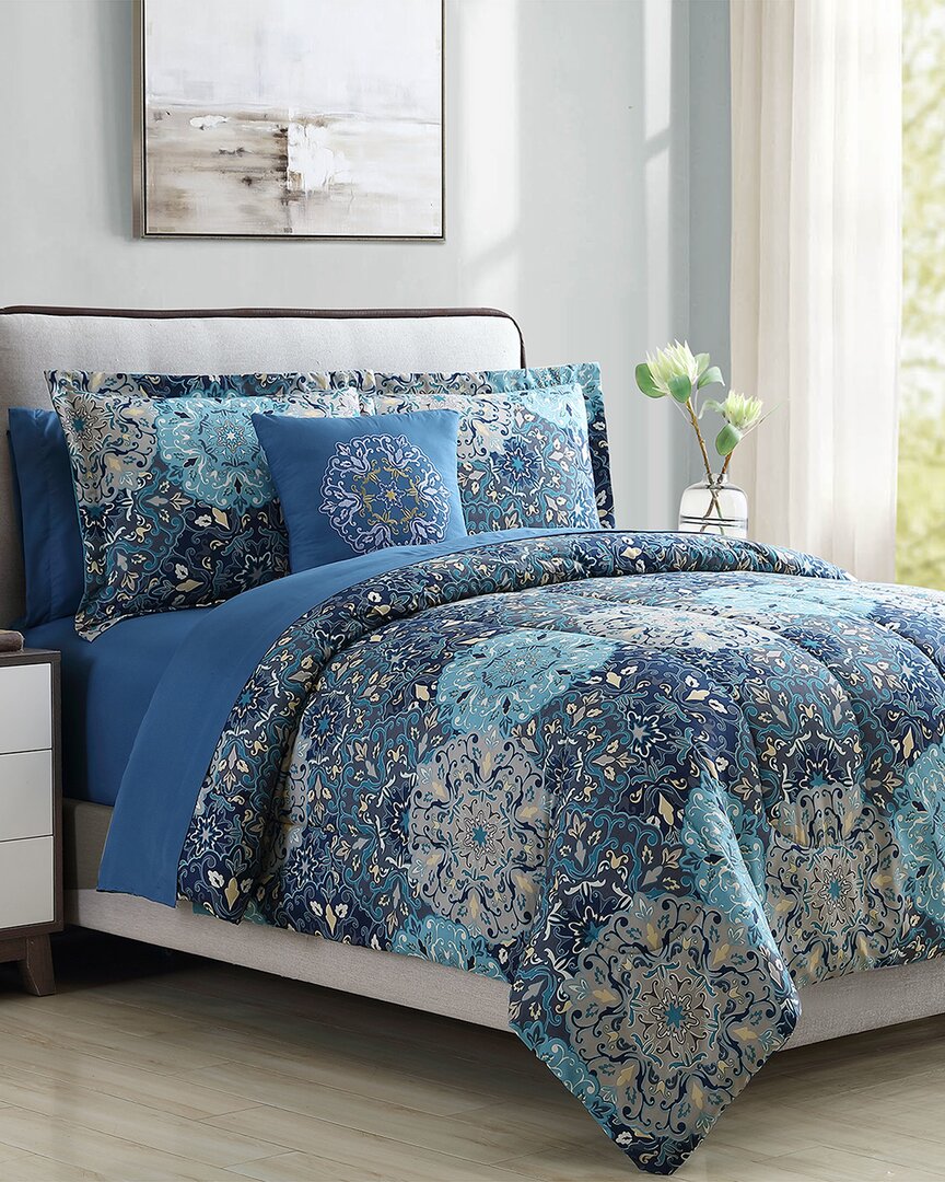 Modern Threads Printed Reversible Complete Bed Set