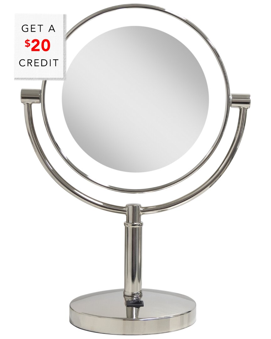 Zadro Laguna Led Lighted Dual-sided Round Vanity Mirror With $20 Credit