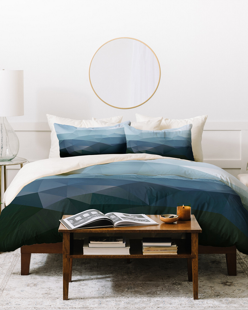 Deny Designs Three Of The Possessed First Light Duvet Cover Set