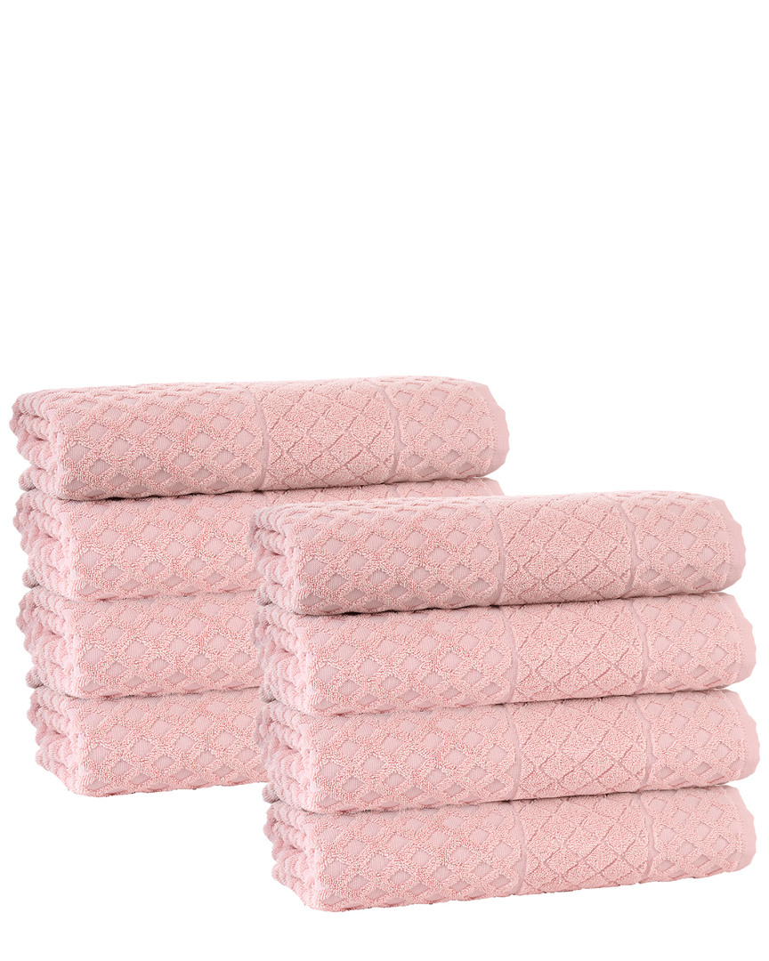 Enchante Home Glossy 8pc Hand Towel Set