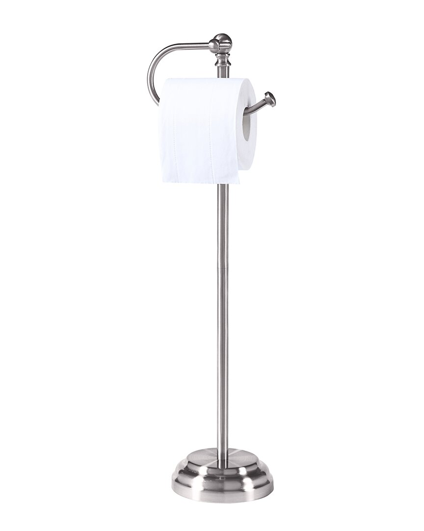 Sunnypoint Toilet Paper Holder Stand In Metallic