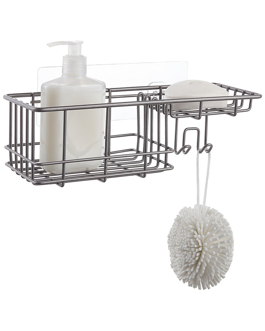Sunnypoint Wall Mounted Shower Basket In Silver