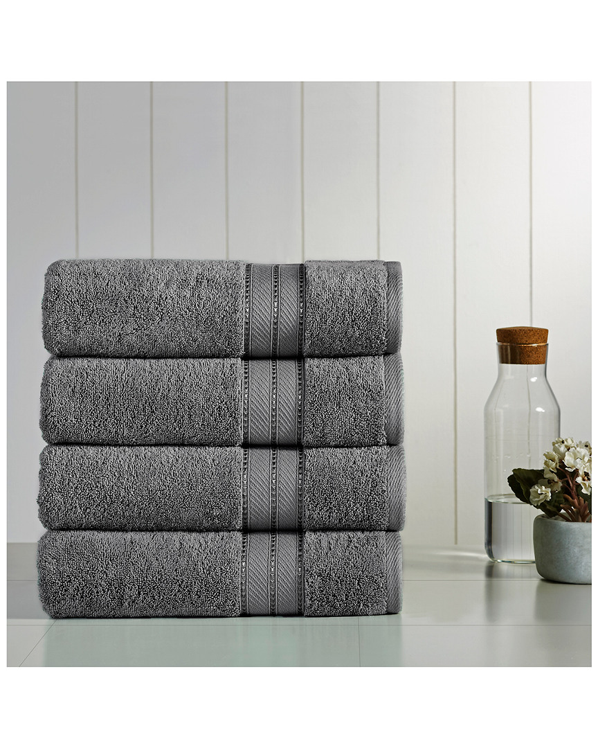 Modern Threads Set Of 4 Spunloft Bath Towels