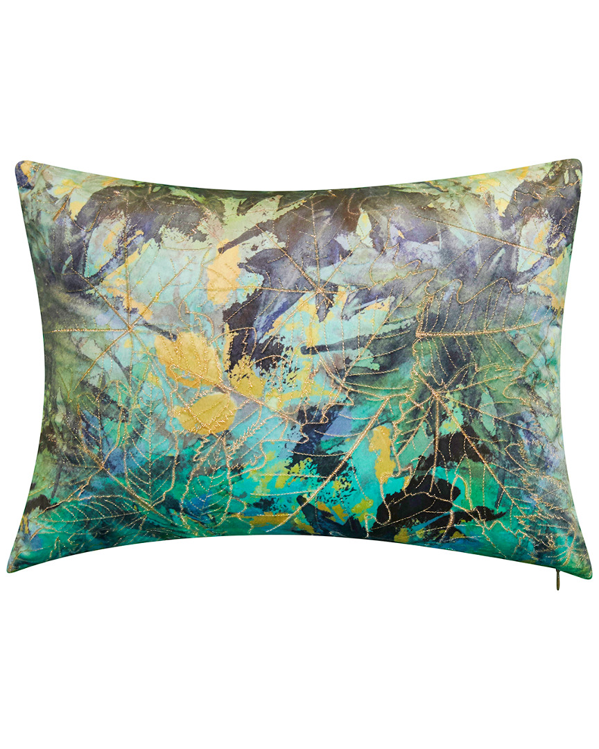 Edie Home Printed Leaf Decorative Throw Pillow