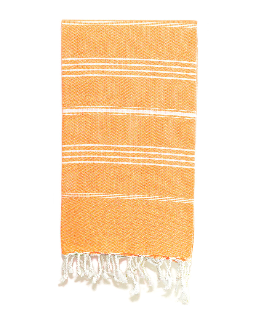 Linum Home Textiles Lucky Pestemal Beach Towel In Orange