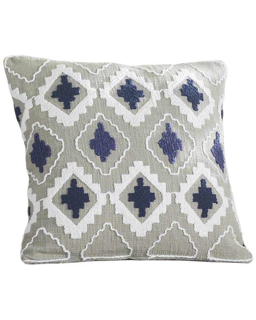Modern Threads Cotton Decorative Pillow Cover In Gray