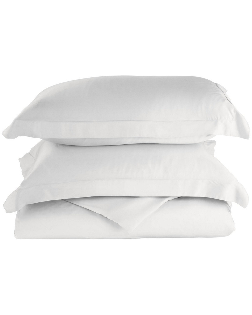 Superior 300 Thread Count Rayon From Bamboo Bamboo Duvet Set In White
