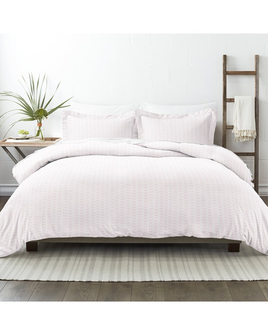 Home Collection Premium Ultra Soft Classic In Pink Pattern 3pc Duvet Cover Set