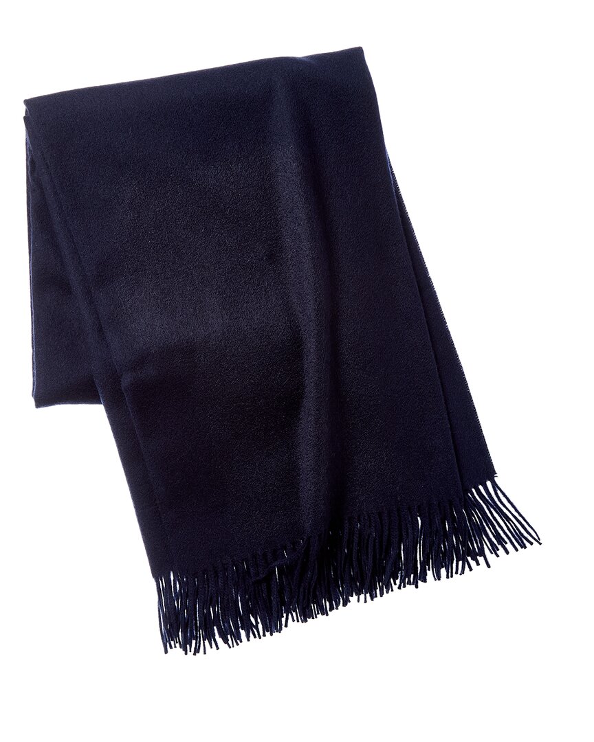 Amicale Cashmere 100% Cashmere Throw With Fringe In Gray
