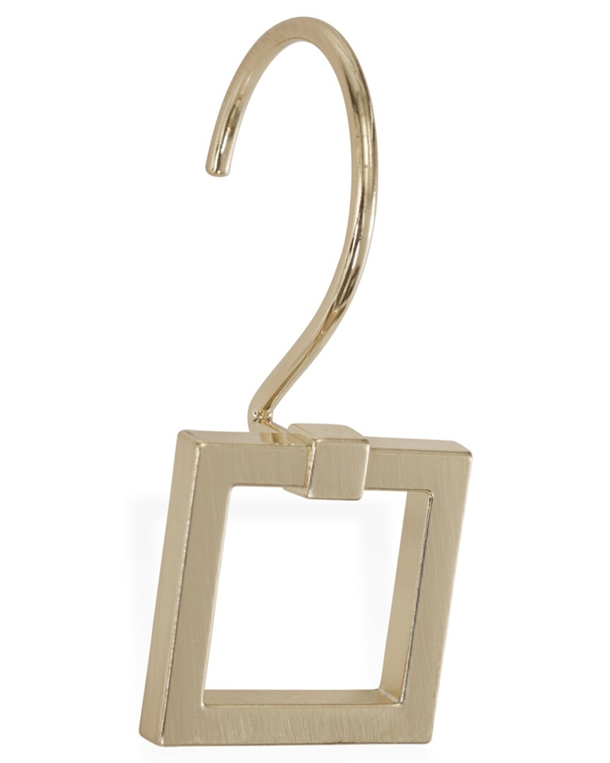 Jonathan Adler Set Of 12 Square Door Knocker Shower Hook In Gold