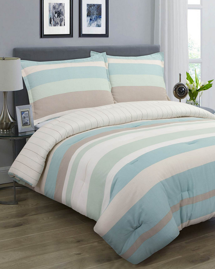 Nouvelle Home Coastal Stripe Comforter Set