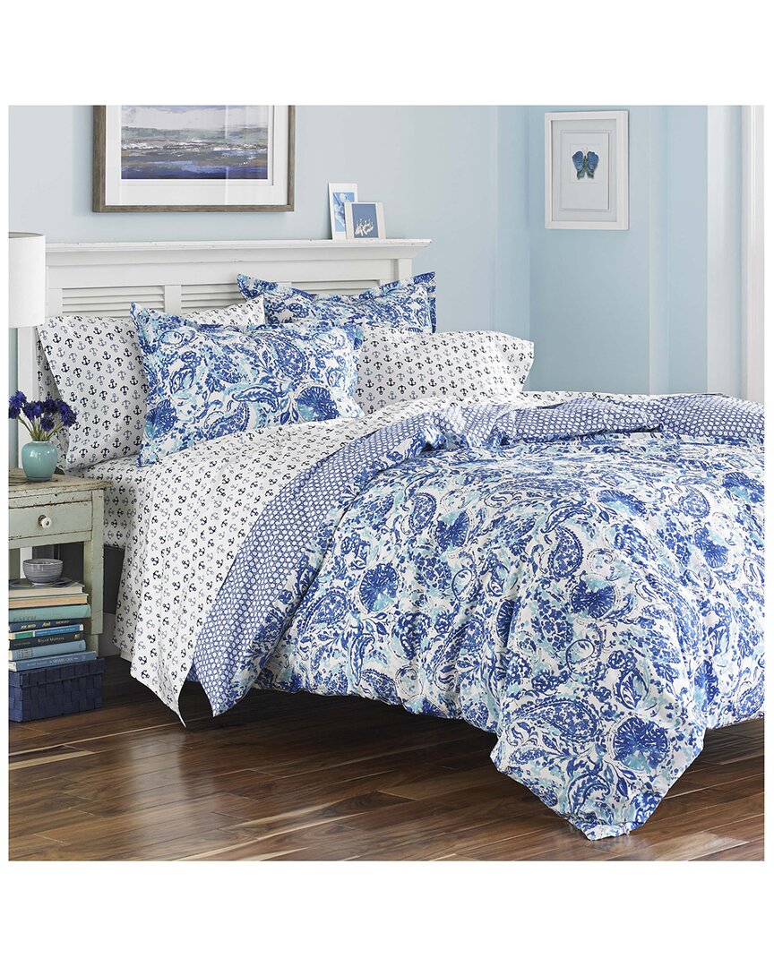 Poppy & Fritz Brooke Comforter/sham Set In Blue