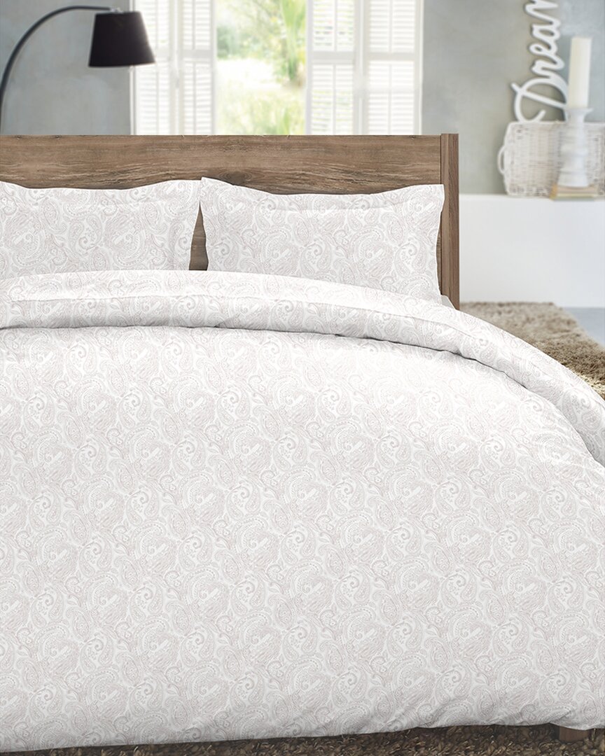 Dormisette 250 Thread Count Luxury German Flannel Ultra Soft Duvet Cover Set In Blue