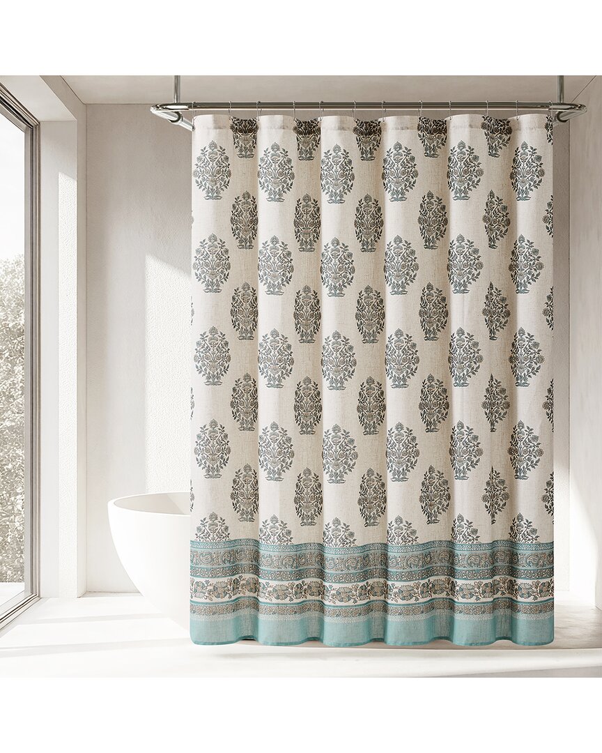 Lush Decor Lush Décor Sofia Flower Block Bouquet Shower Curtain In Multi