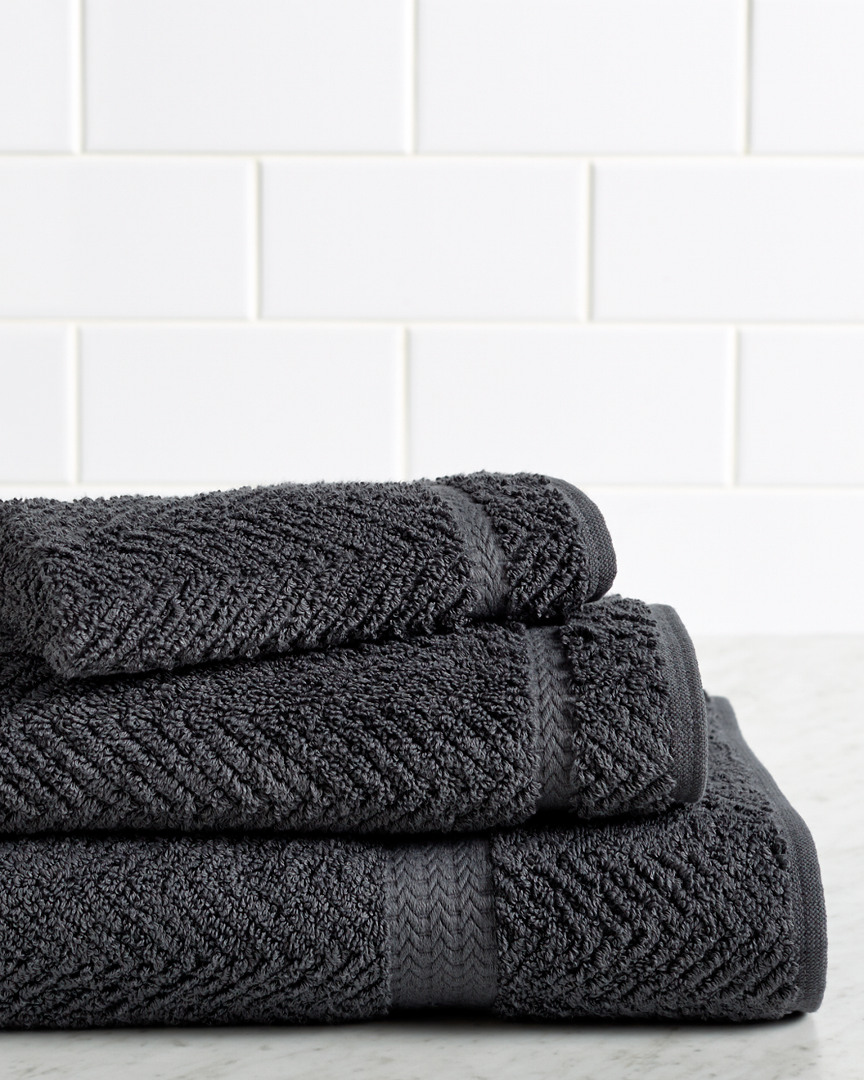 Linum Home Textiles Herringbone Weave 3pc Towel Set