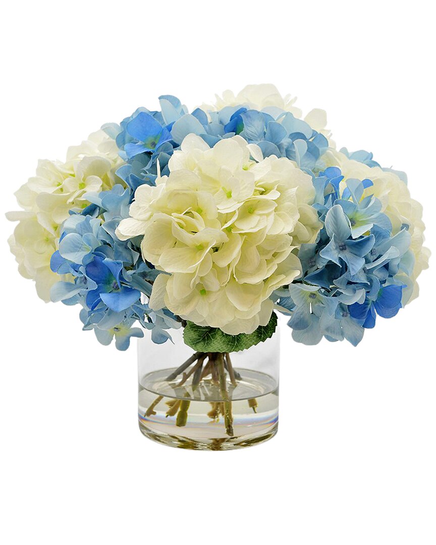 Creative Displays Blue & White Hydrangea Floral Arrangement
