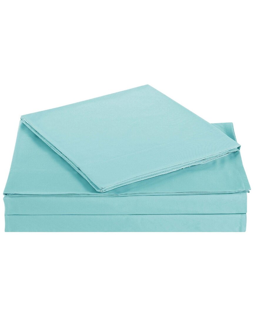 My World Solid Sheet Set In Turquoise