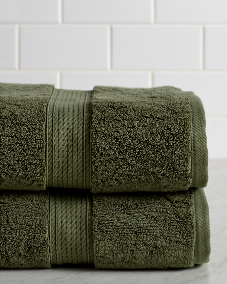SUPERIOR SUPERIOR HIGHLY ABSORBENT 2PC ULTRA PLUSH BATH EGYPTIAN COTTON TOWEL SET