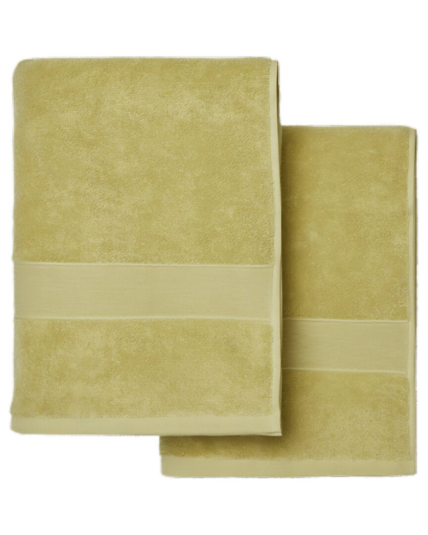 Summer & Rose Marco Polo 2pc Lush Bath Towel Set In Green