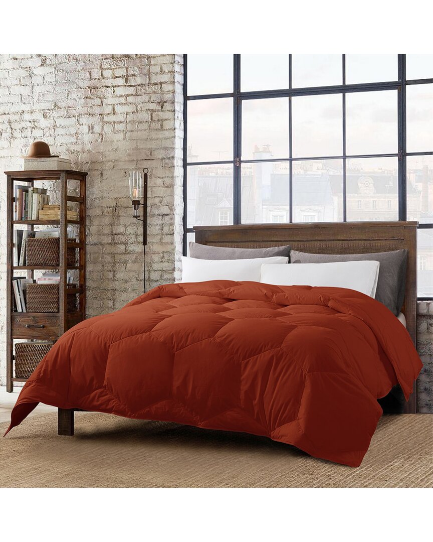 St. James Home Honeycomb Stitch Down Alternative Comforter In Rust