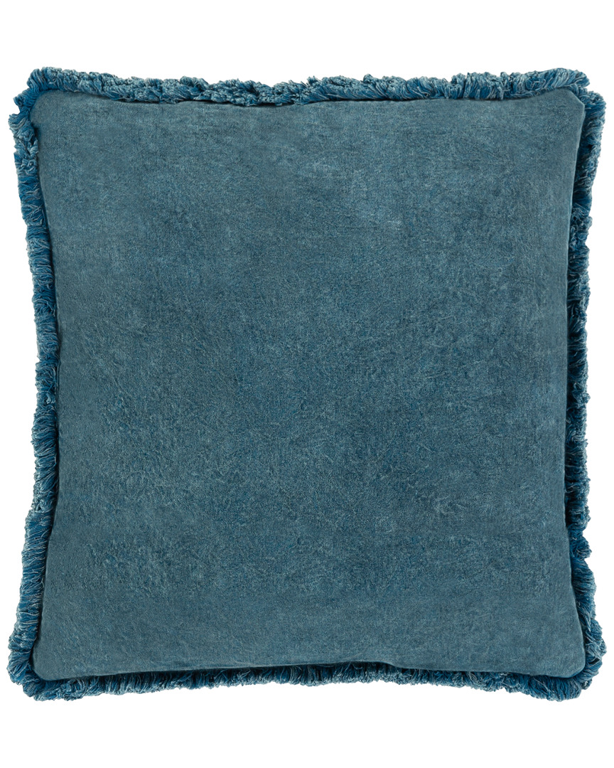 Surya Washed Velvet Decorative Pillow