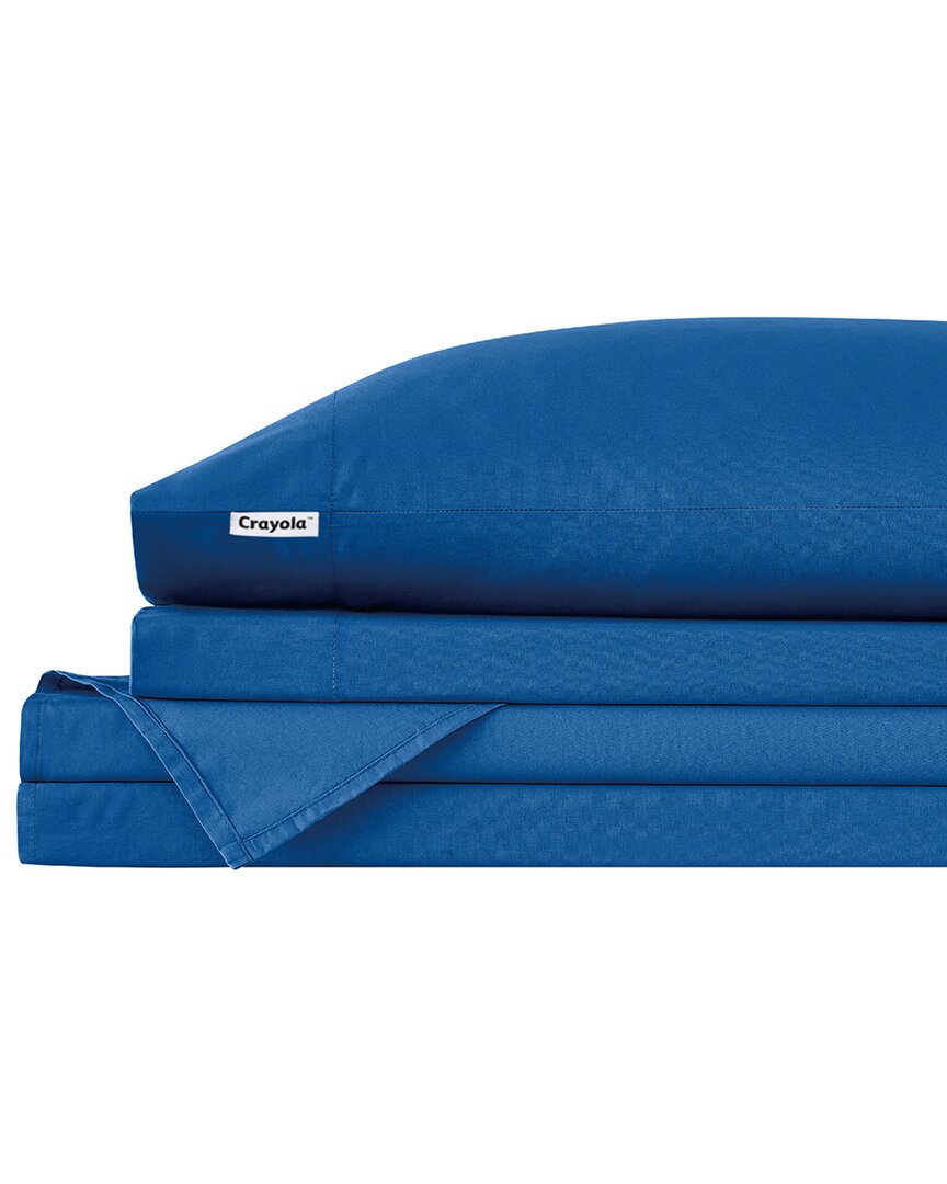 Crayola Cotton Percale Sheet Set In Blue