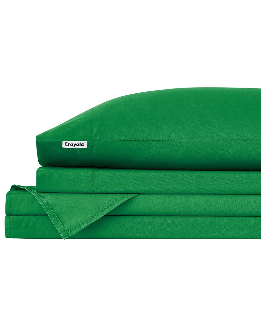 Crayola Cotton Percale Sheet Set In Green