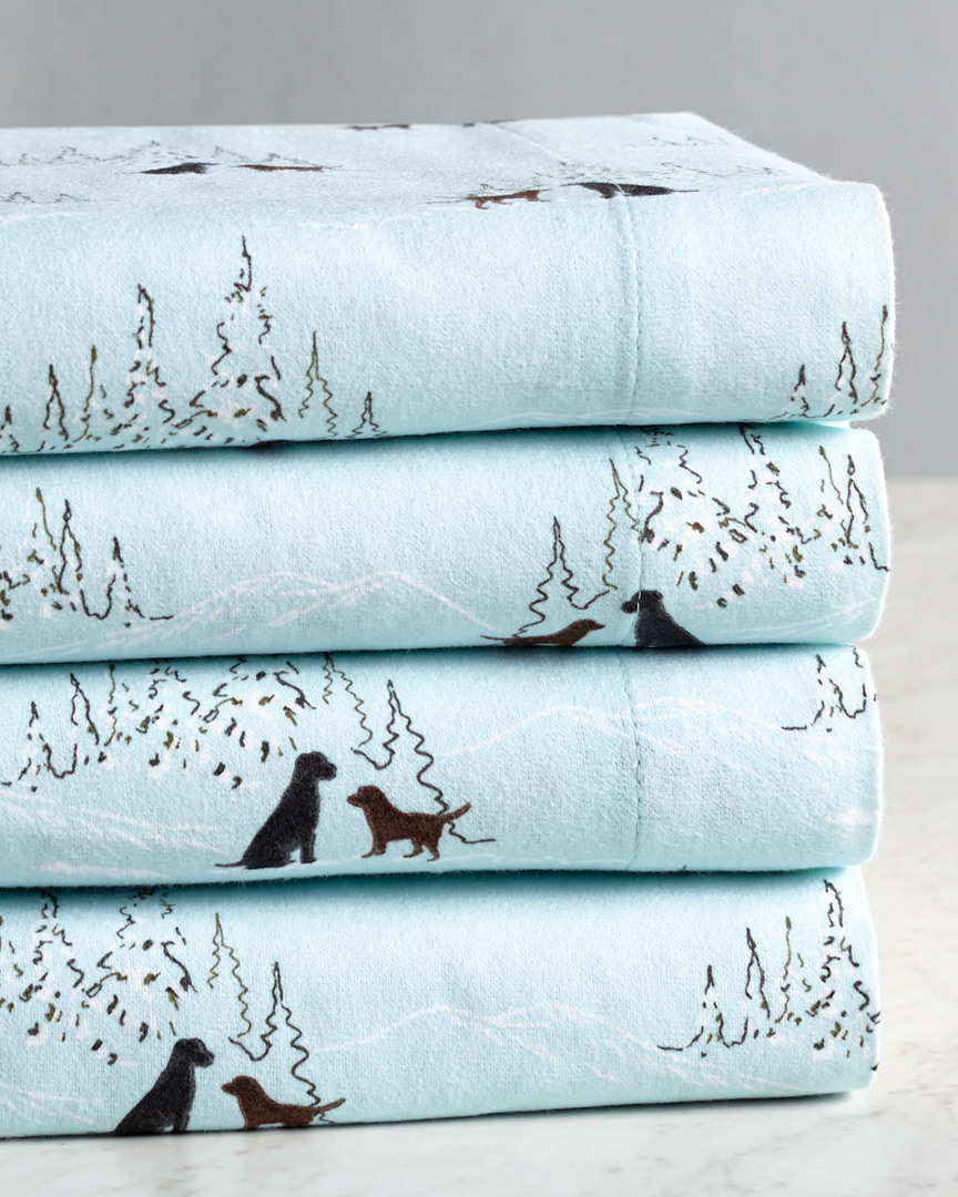 Revman Eddie Bauer Dog Friends Flannel Sheet Set