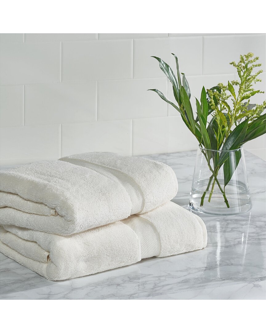 Safavieh Plush 2pc Bath Towel Set In Ivory