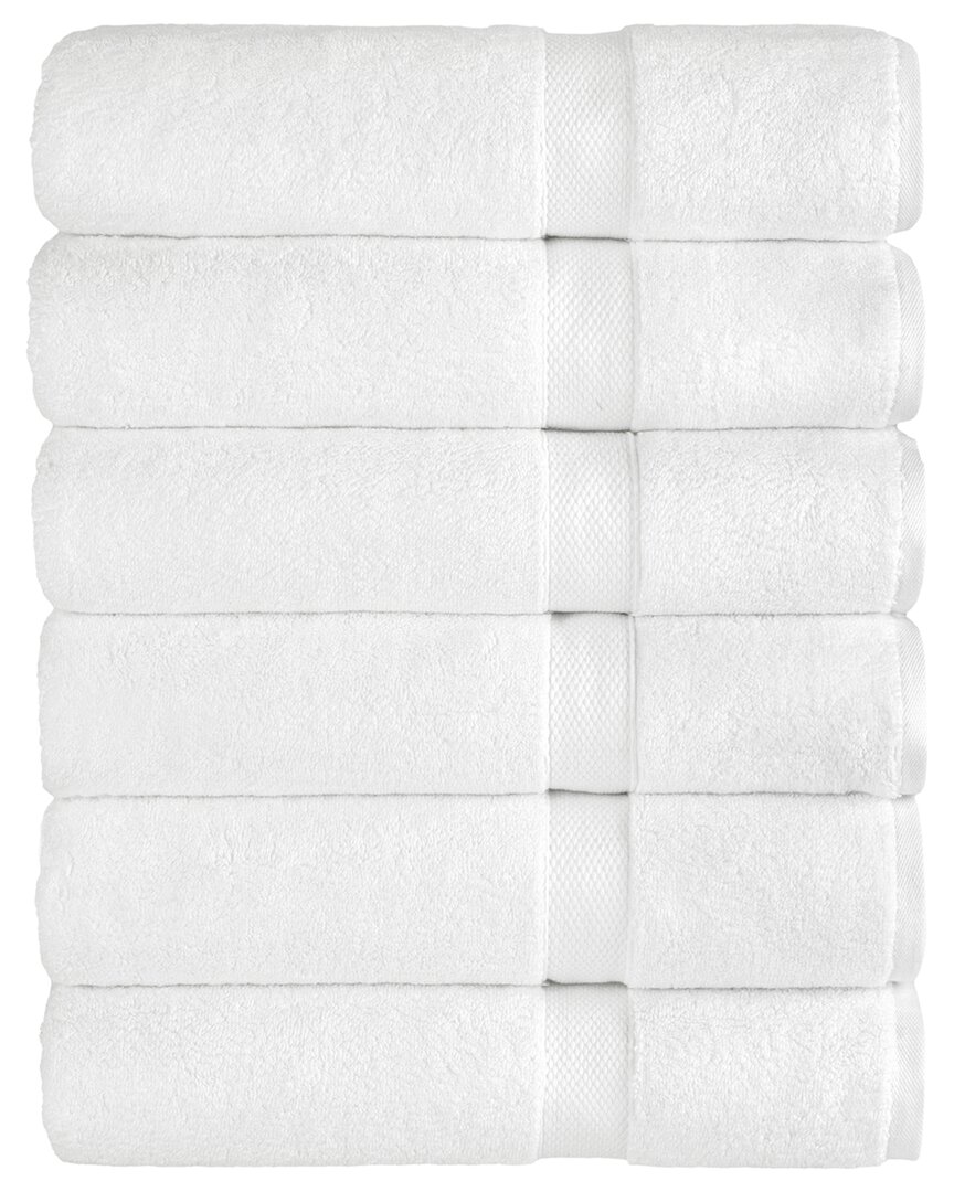 Linum Home Textiles Anovia 6pc Hand Towel Set In White