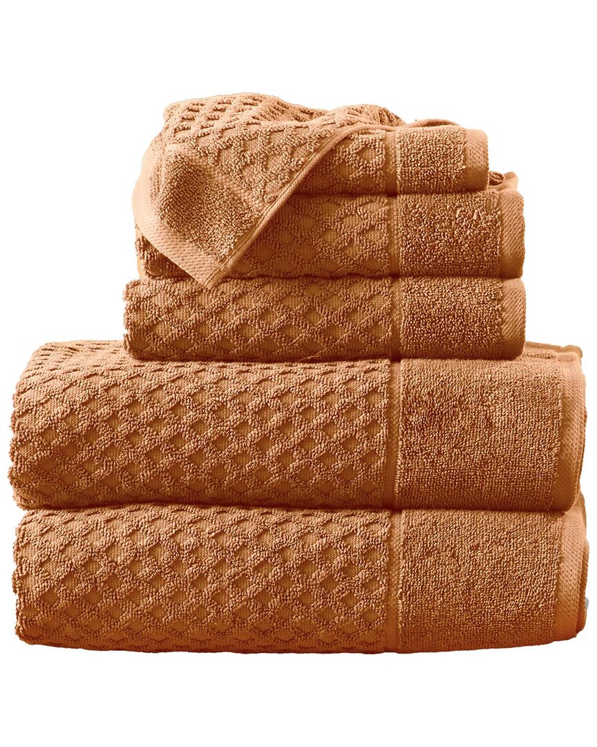 Linery & Co Cotton Diamond Waffle Texture Bath Towels