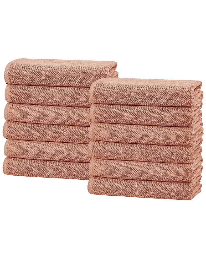 Linery & Co Luxury Cotton Textured Bath Towel In Neutral
