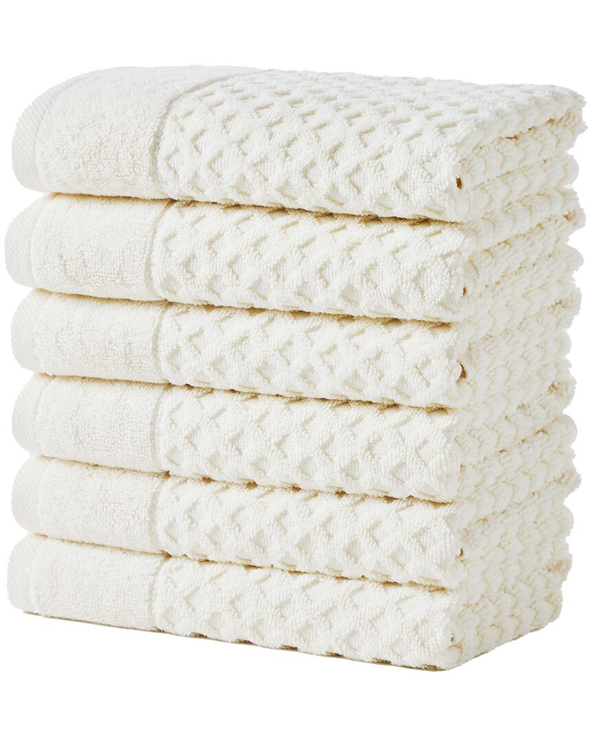 Linery & Co Cotton Diamond Waffle Texture Bath Towels