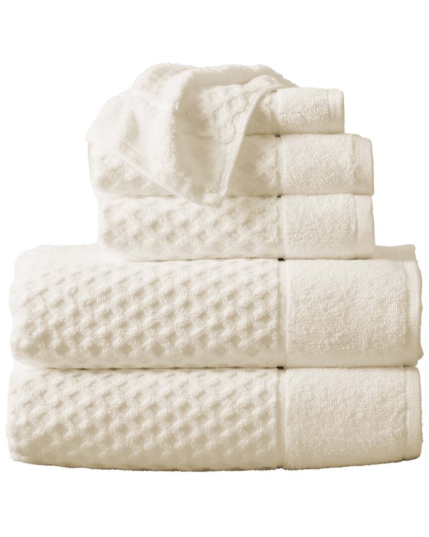 Linery & Co Cotton Diamond Waffle Texture Bath Towels