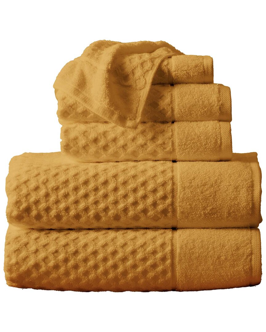 Linery & Co Cotton Diamond Waffle Texture Bath Towels