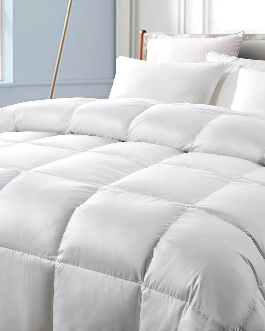 Serta 300tc White Down Fiber Comforter-all Seasons Warmth
