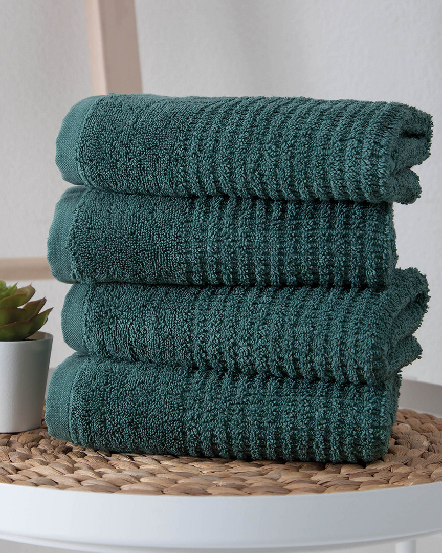 Ozan Premium Home Sorano Collection 4pc Turkish Cotton Hand Towel Set