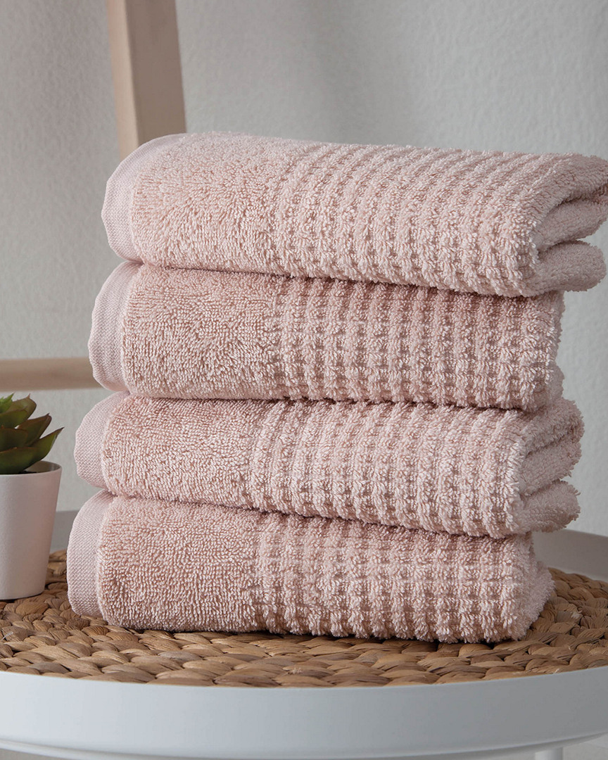 Ozan Premium Home Sorano Collection 4pc Turkish Cotton Hand Towel Set
