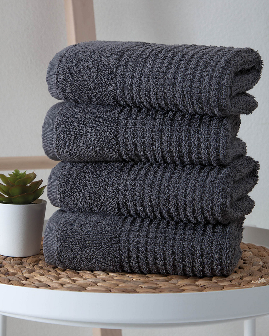 Ozan Premium Home Sorano Collection 4pc Turkish Cotton Hand Towel Set